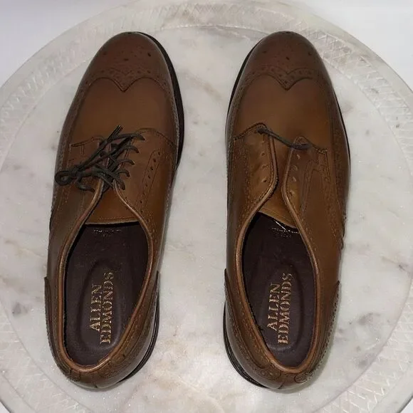 Allen Edmonds Nomad Brogue Wingtip Oxford Men's Dress Shoes Size 10 Leather $395
